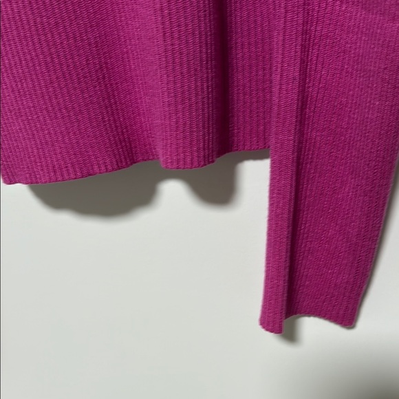 Pink Rose Sweater Top Ribbed Knit - Picture 4 of 7